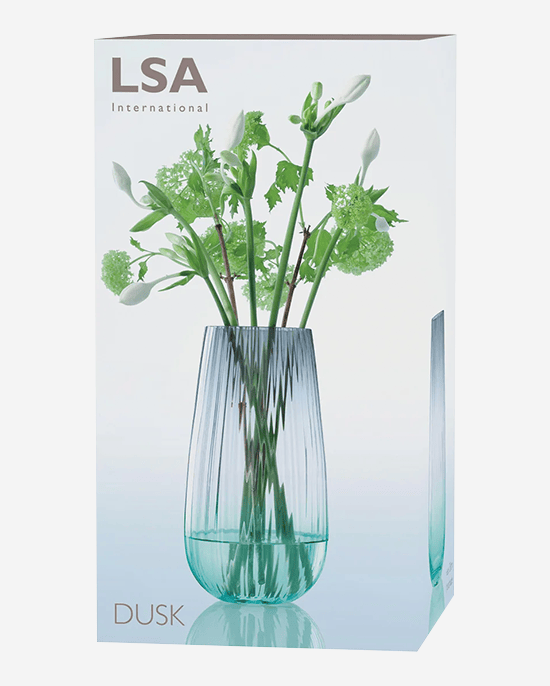 مزهرية LSA Dusk بلون أخضر رمادي ارتفاع 28 سم