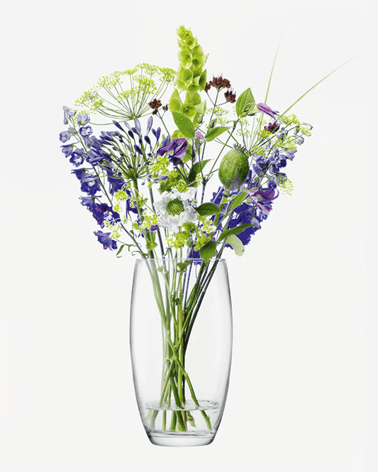 مزهرية LSA Flower Barrel Bouquet بارتفاع 29 سم شفافة