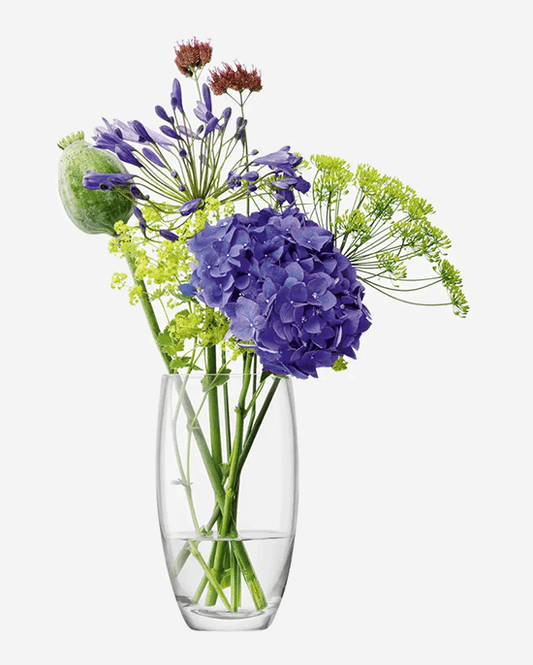 مزهرية LSA Flower Barrel للباقة بارتفاع 20 سم وشفافة