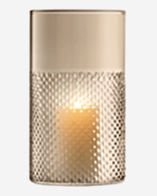 LSA Taupe Wicker VaseLantern