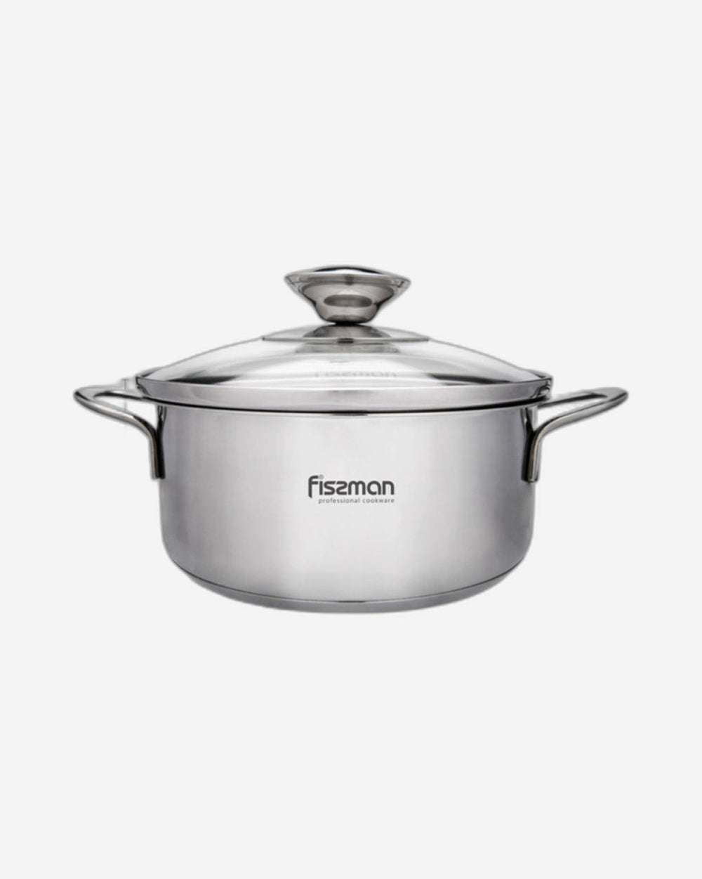 قدر صلصة فيسمان بغطاء زجاجي فضي 14 سم × 0.9 لتر من سلسلة بامبينو من الفولاذ المقاوم للصدأ