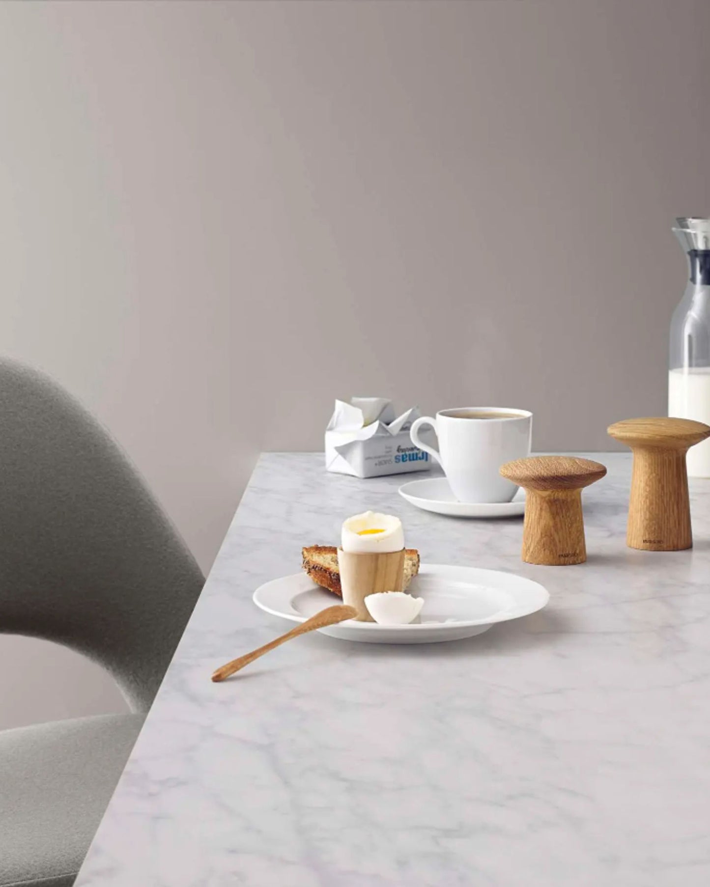 مطحنة ملح وفلفل إيفا سولو 530573، 7.5 سم، خشب البلوط