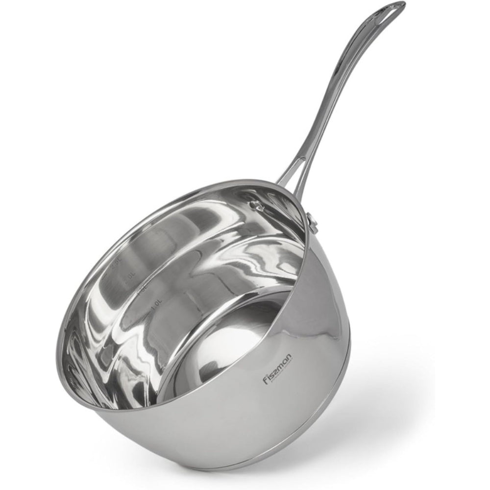 Fissman Sauce Pan Felice 18cm/2.4LTR Without Lid Stainless Steel