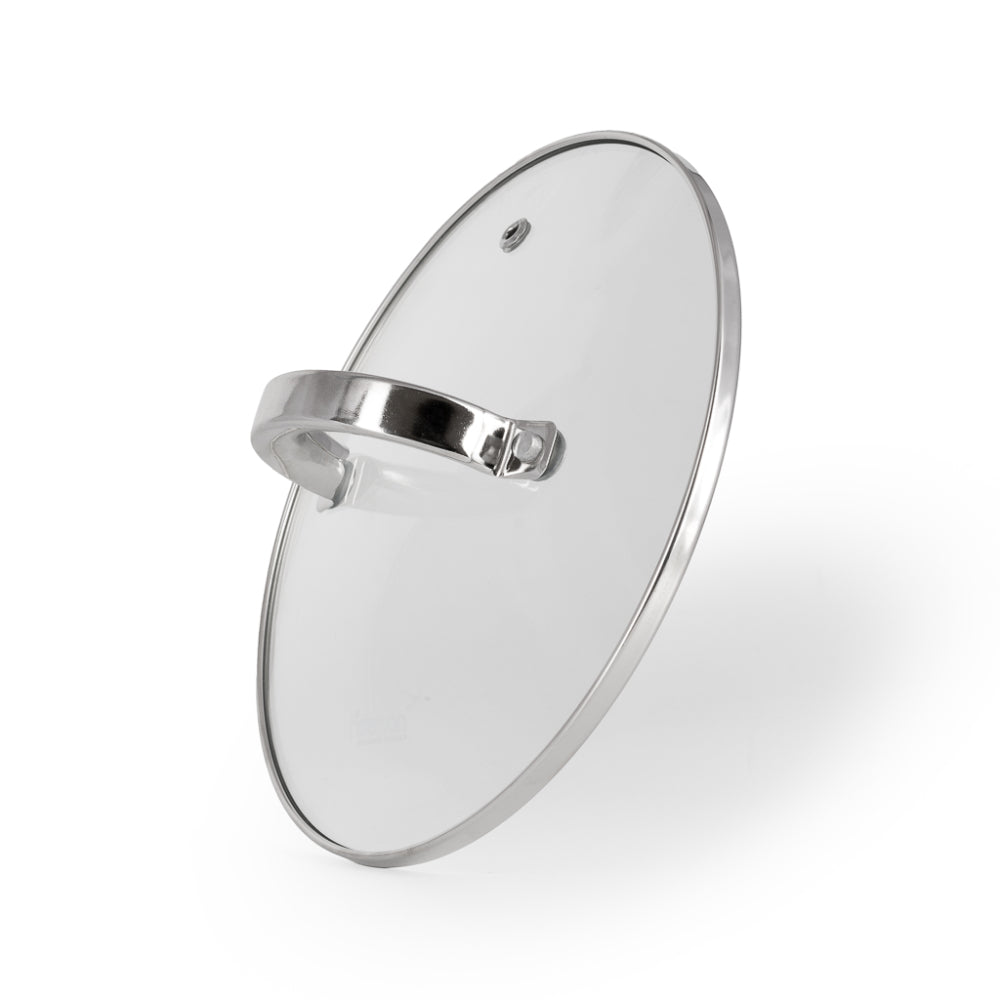 قدر فيسمان مع غطاء زجاجي، 16×10.5 سم / 2.1 لتر، مع علامة قياس، قدر من الفولاذ المقاوم للصدأ، سلسلة فيلينا