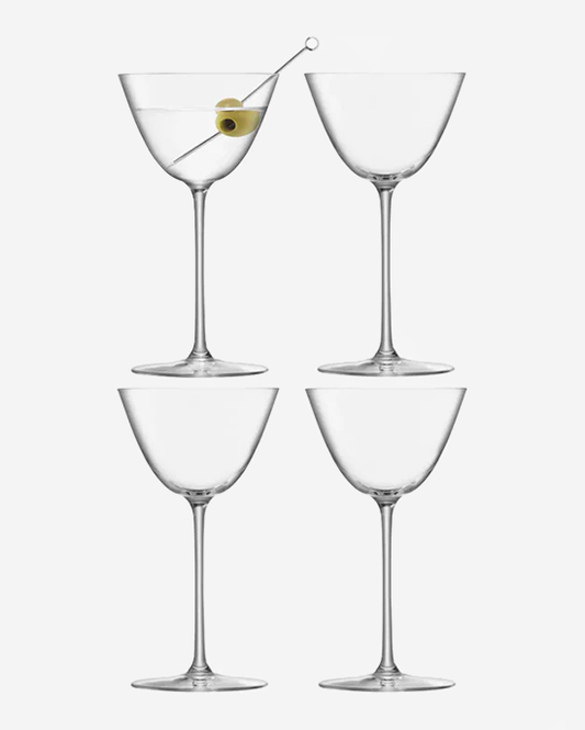 LSA Borough Clear Martini Glass 195ml
