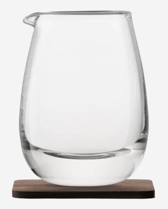LSA Whisky Islay Jug 300ml Clear Walnut Coaster
