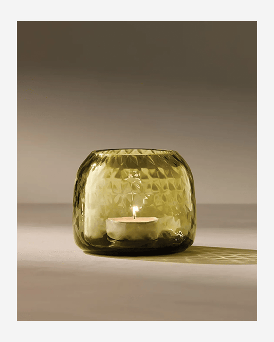 حامل شموع LSA Woodland Green Dapple (نقشة مبرقعة خضراء) / مزهرية