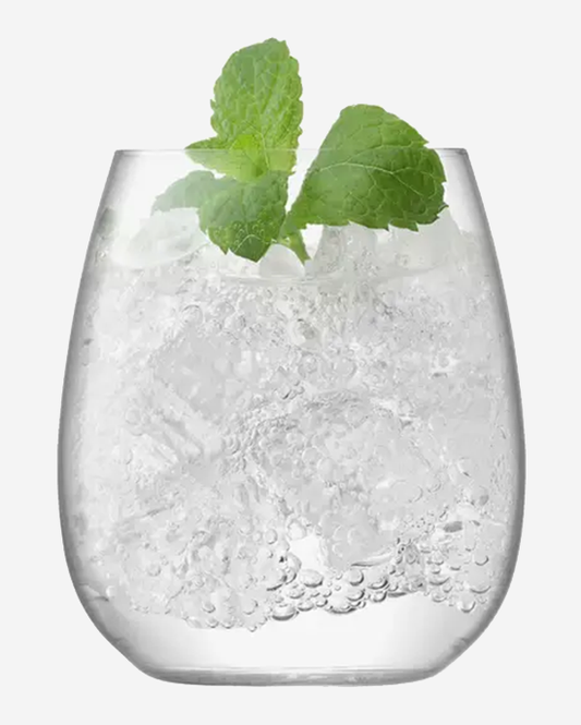 LSA Clear Wine Stemless Red Wine Glass 530ml Set of 2