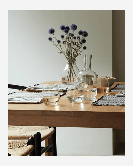 طقم من 2 كوب زجاجي أحمر بدون ساق من LSA Clear Wine سعة 530 مل