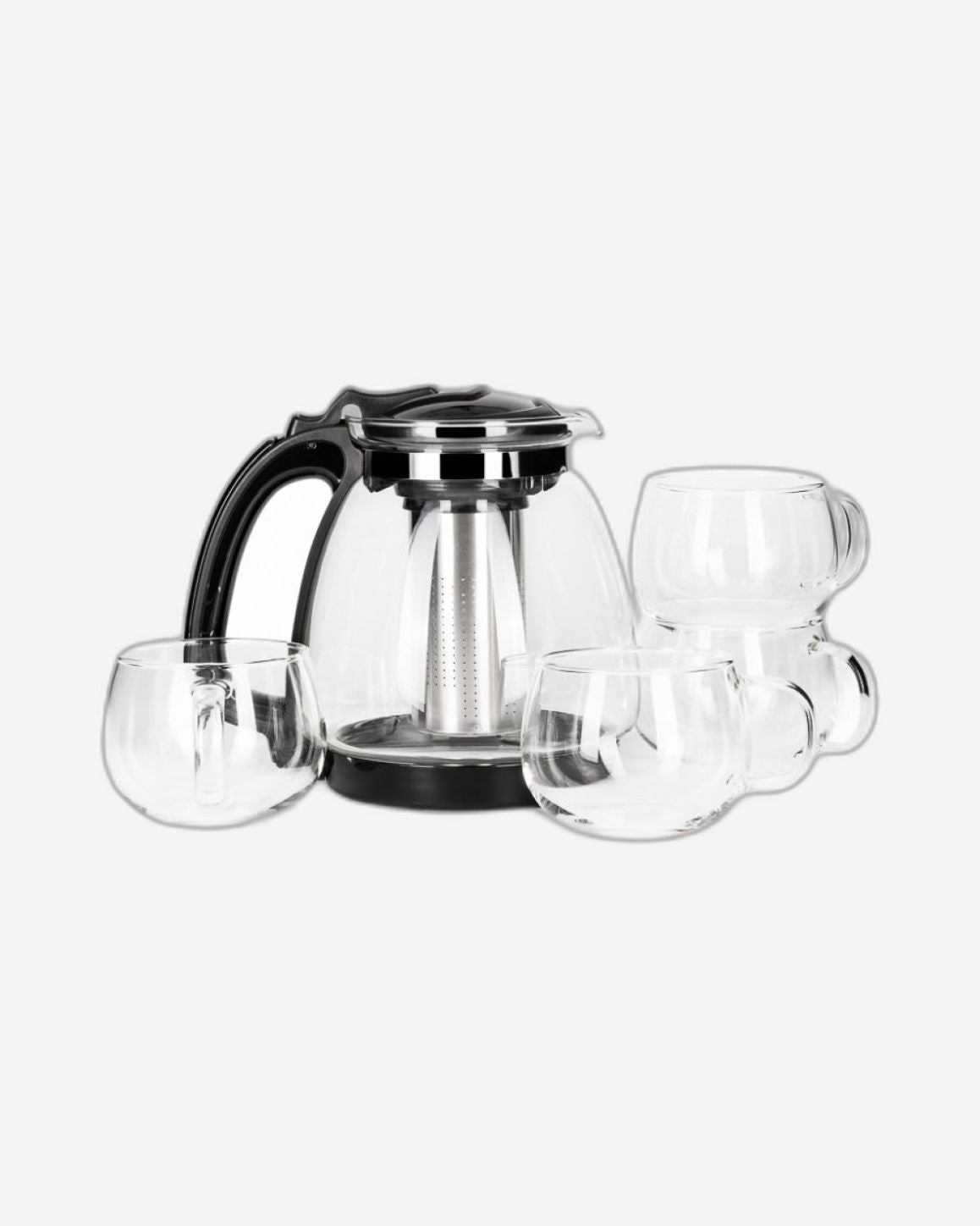طقم شاي فيسمان من 5 قطع - إبريق شاي واحد و4 أكواب