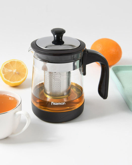 فلتر إبريق شاي فيسمان أسود/شفاف/رمادي 950 مل