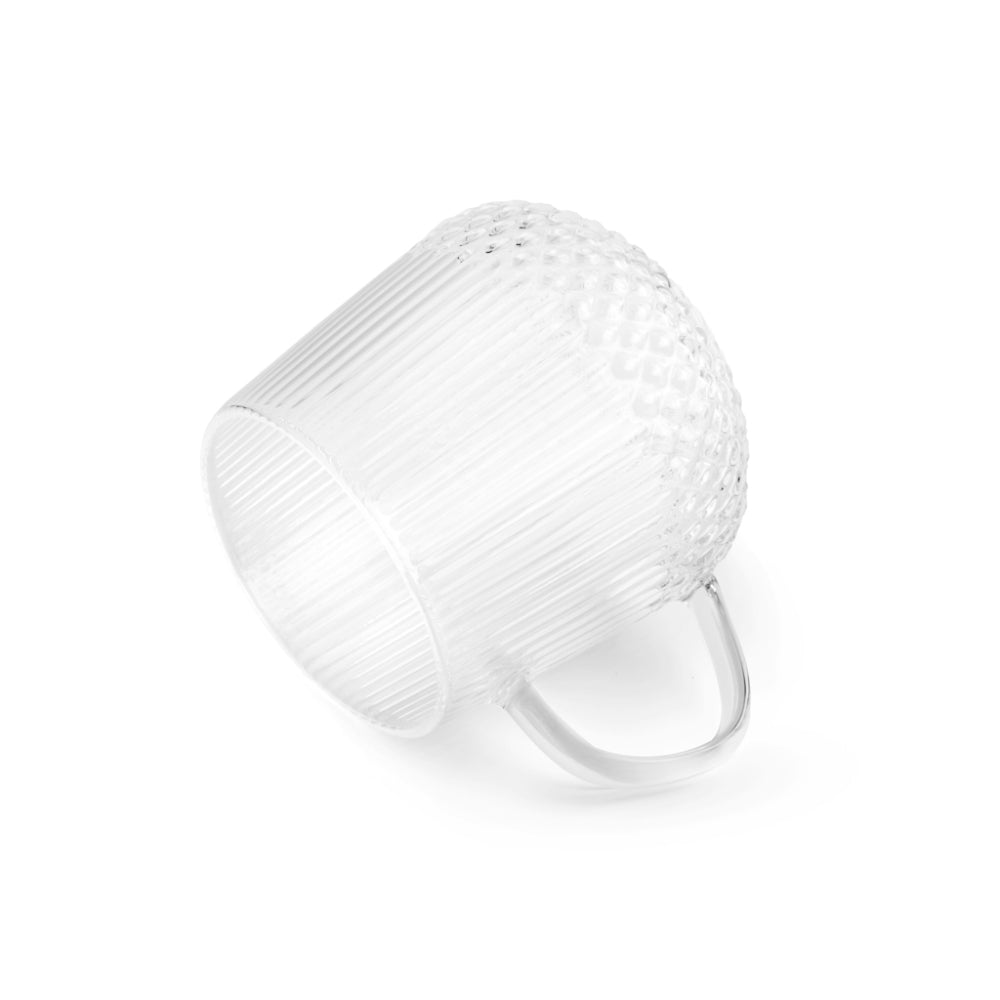 أكواب فيسمان من قطعتين، سعة 410 مل، مصنوعة من زجاج البورسليكات