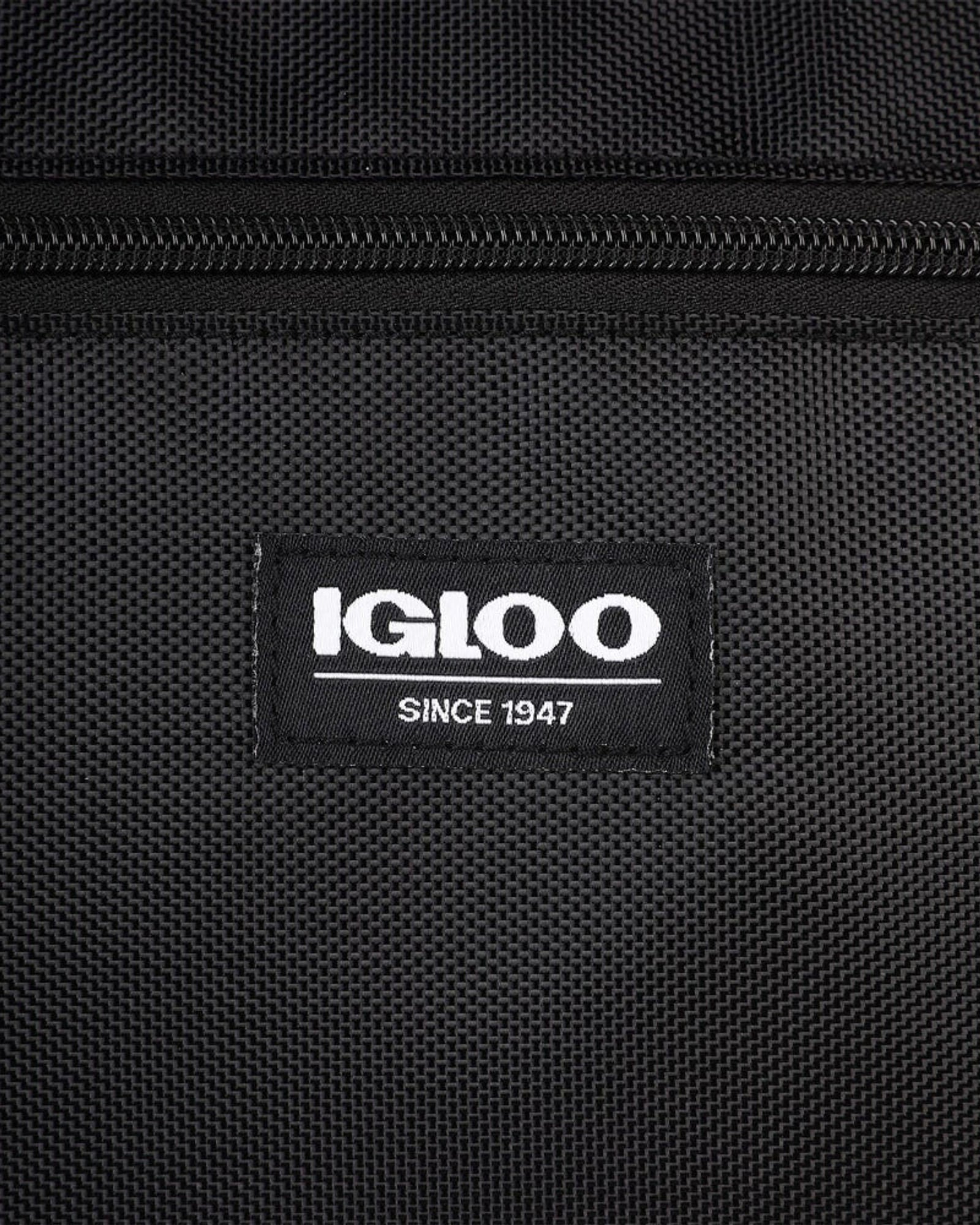 00066156-Igloo-Snapdown Maxcold Repreve حقيبة تبريد صديقة للبيئة سعة 36 علبة - أسود