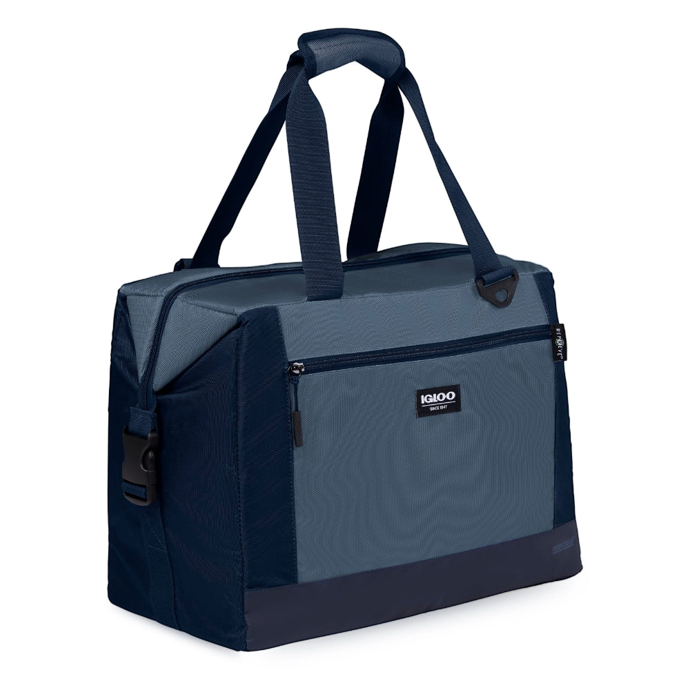 00066158-Igloo-Snapdown Maxcold Repreve حقيبة تبريد صديقة للبيئة سعة 36 علبة - أزرق