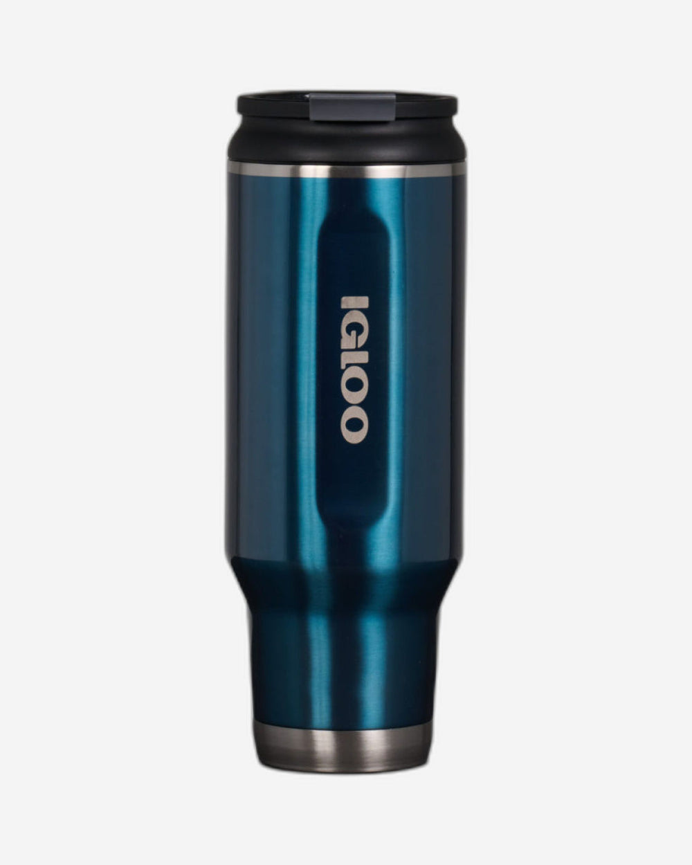 00071083-Igloo-40 Oz Stainless Steel Flip ‘n’ Sip Tumbler - Modern Blue