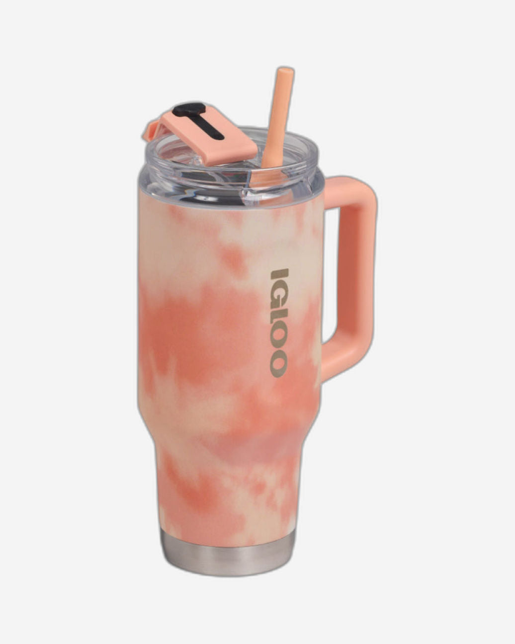 00071312-Igloo - كوب سفر قابل للتقليب والشرب، سعة 32 أونصة - لون مشمش