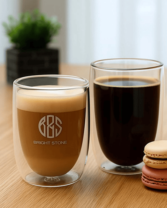 B&S كوب زجاجي مزدوج الجدار 350 مل