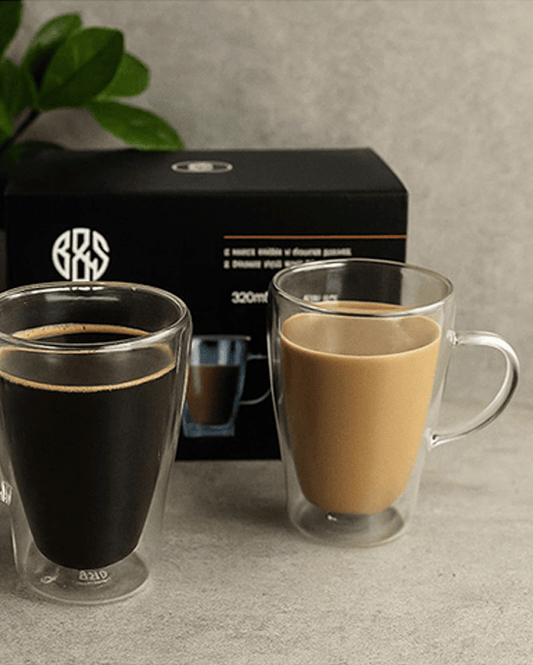 B&S كوب زجاجي جدار مزدوج 320 مل