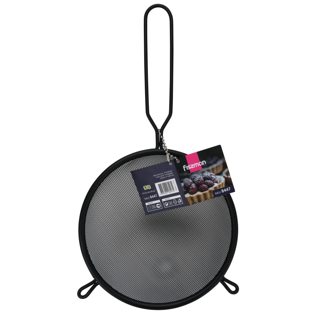 مصفاة فيسمان شبكية دقيقة مقاس 16 سم مع فتحة تعليق للمقبض