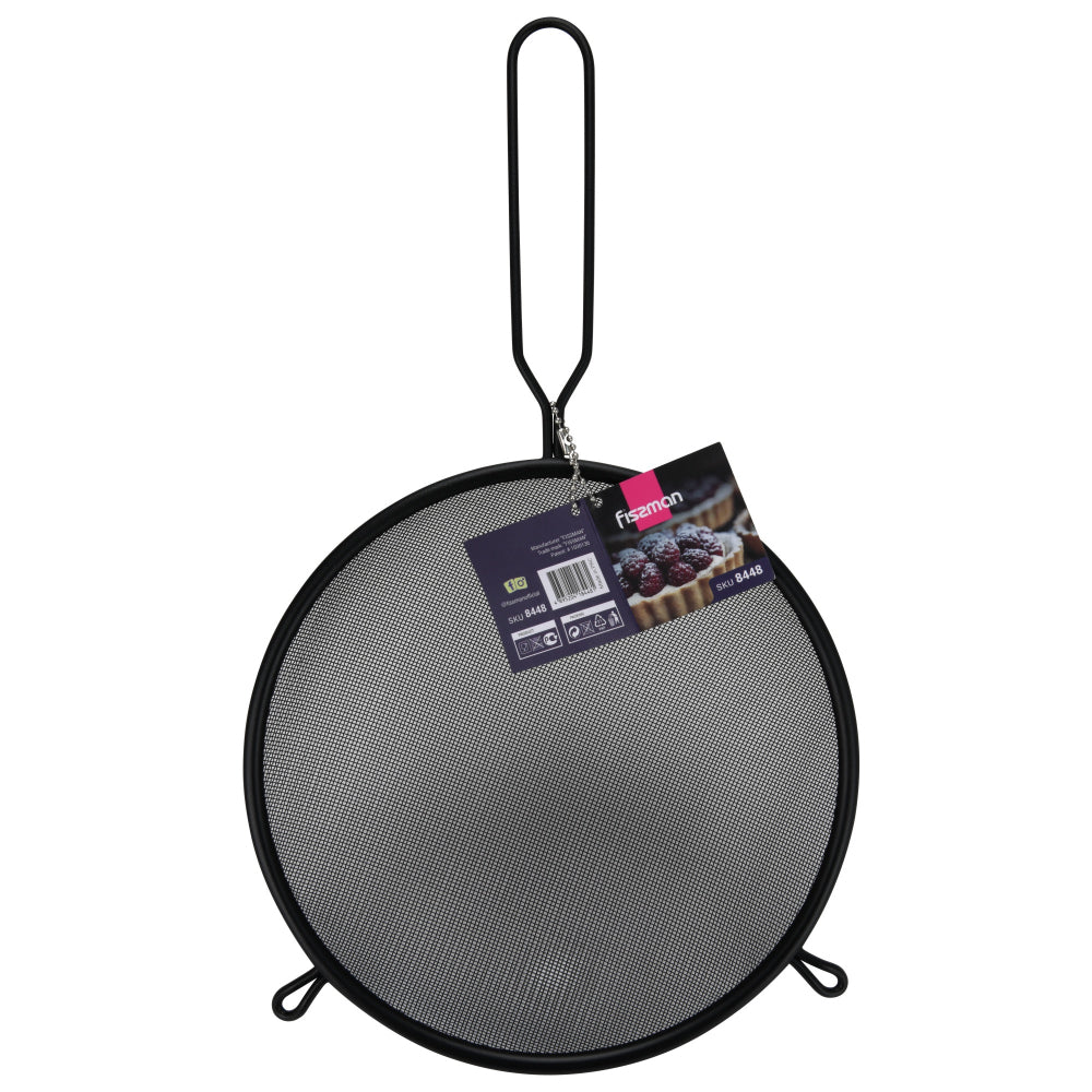 مصفاة فيسمان شبكية دقيقة مقاس 20 سم مع فتحة تعليق للمقبض