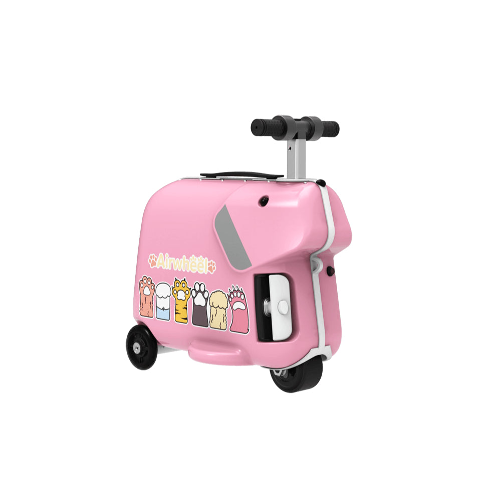 سكوتر Airwheel SQ3 الكهربائي - وردي | حقيبة سفر للأطفال مزودة ببطارية قابلة للإزالة