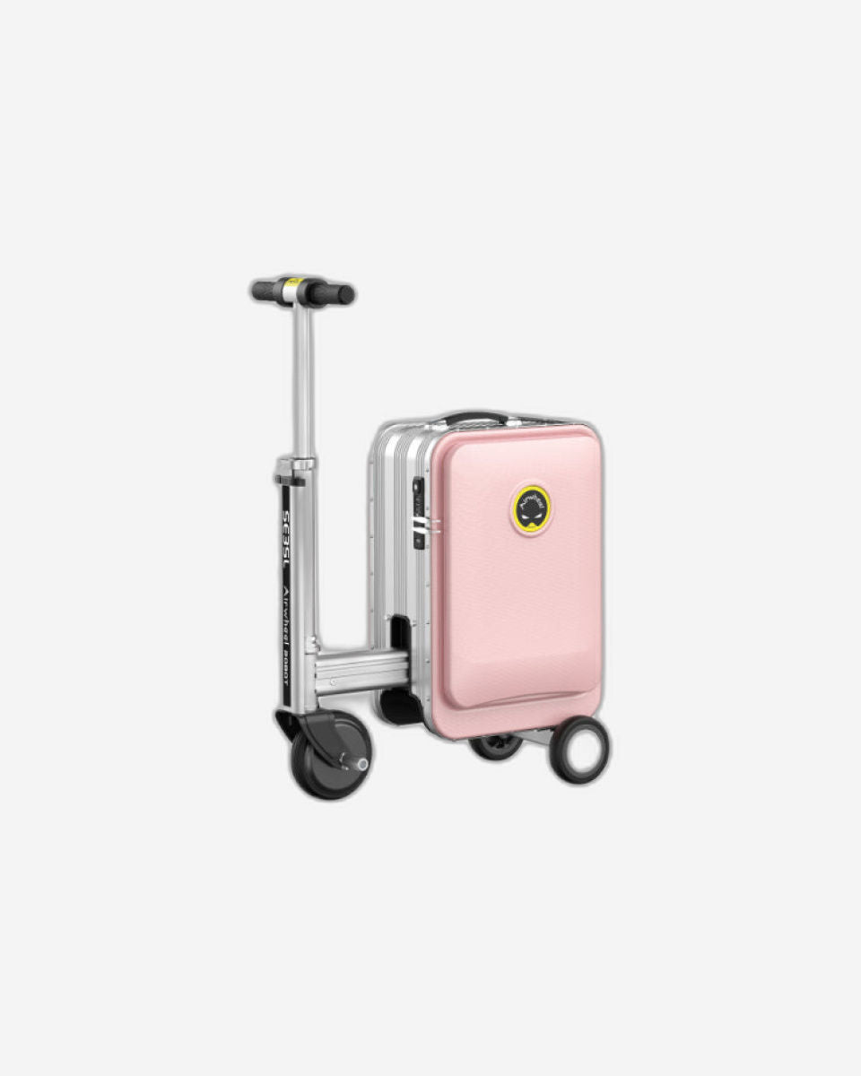 Airwheel SE3SL - Electric Luggage Scooter - Pink | Smart-Riding Automatic-Extendable Suitcase with Removable Battery