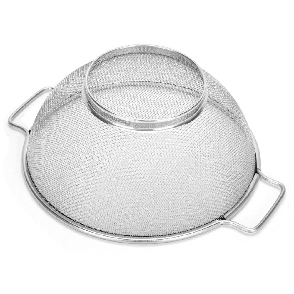 صبغة فيسمان دائرية بمقبض فضي 26 سم