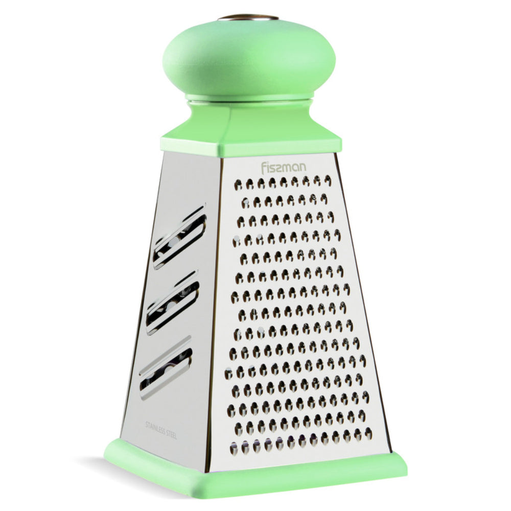 Fissman Vegetable And Chesse Grater Four Sided Green/Silver