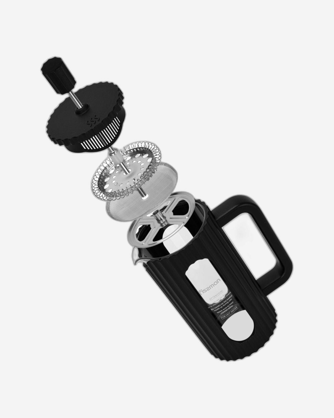 ماكينة تحضير القهوة الفرنسية من فيسمان، سعة 350 مل (زجاج بوروسيليكات)