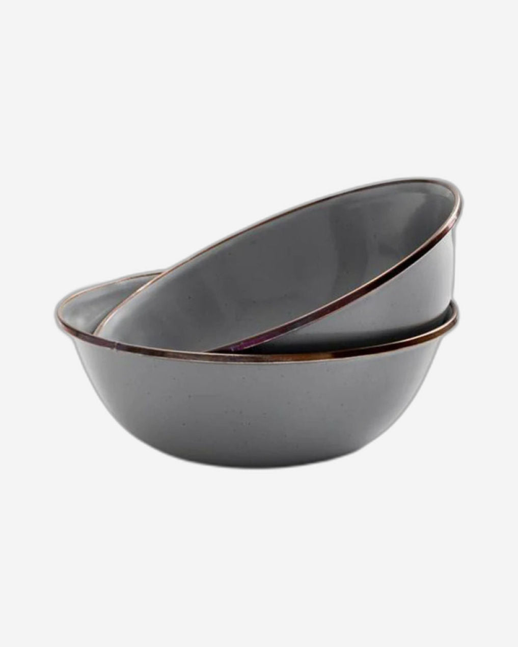 BareBones - طقم أوعية مطلية بالمينا بلونين - زيتوني داكن