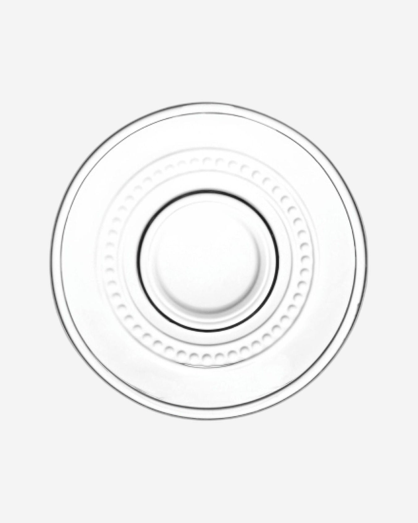 طقم أكواب قهوة زجاجية مع صحون من دوياليكس - ٨٠ مل، ١٢ قطعة، شفاف (CS-038A)