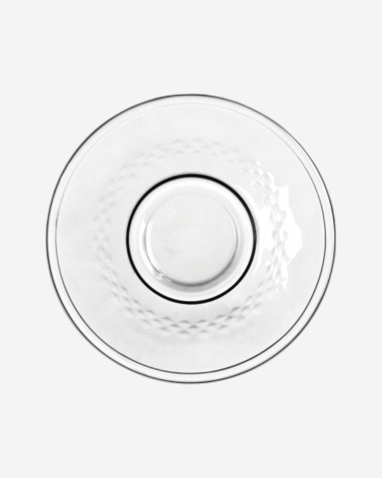 طقم أكواب قهوة زجاجية مع صحون من دوياليكس - ٨٠ مل، ١٢ قطعة، شفاف (CS-038B)