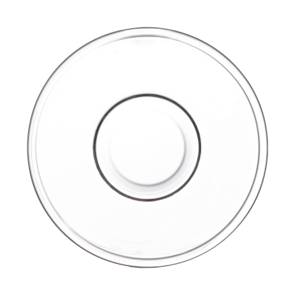 طقم فناجين شاي زجاجية وصحن من دوياليكس - 190 مل، 12 قطعة، شفاف