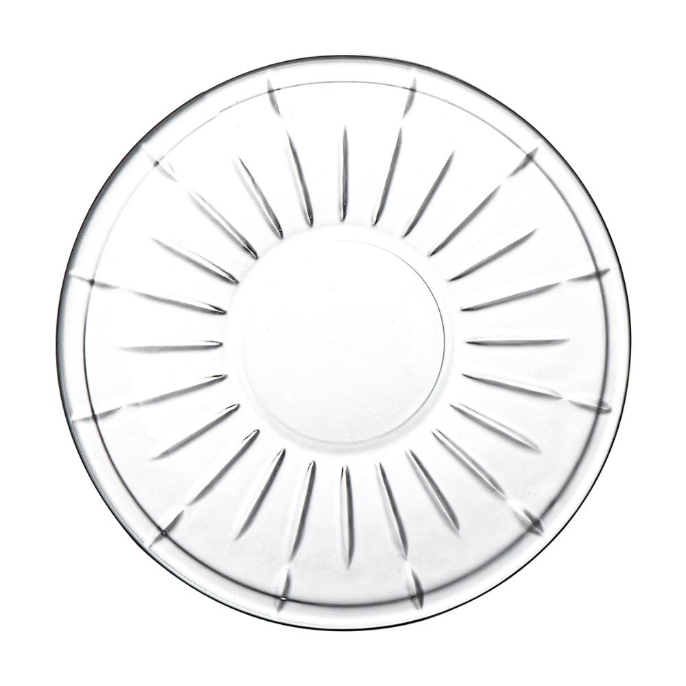 طقم فناجين شاي وصحن زجاجي من دوياليكس - 120 مل، 12 قطعة، شفاف