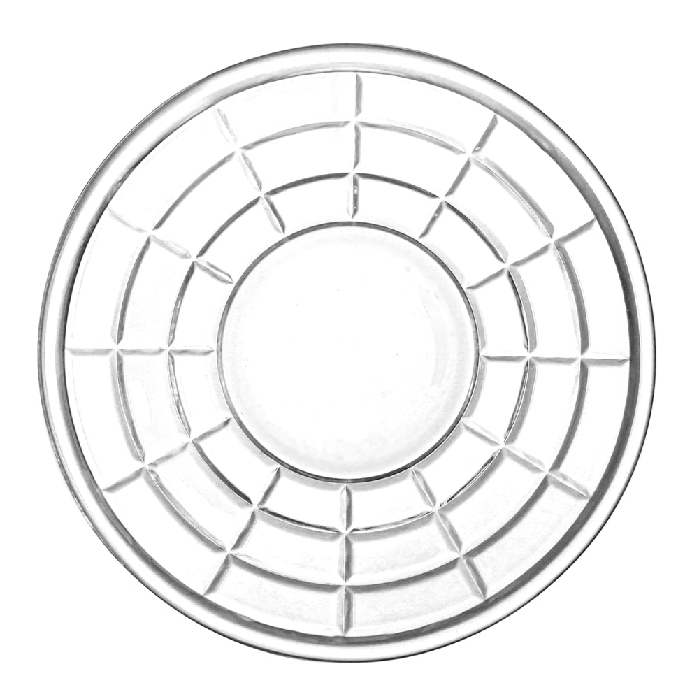طقم فناجين شاي وصحن زجاجي من دوياليكس - ١٢٠ مل، ١٢ قطعة، شفاف (CS-158B)
