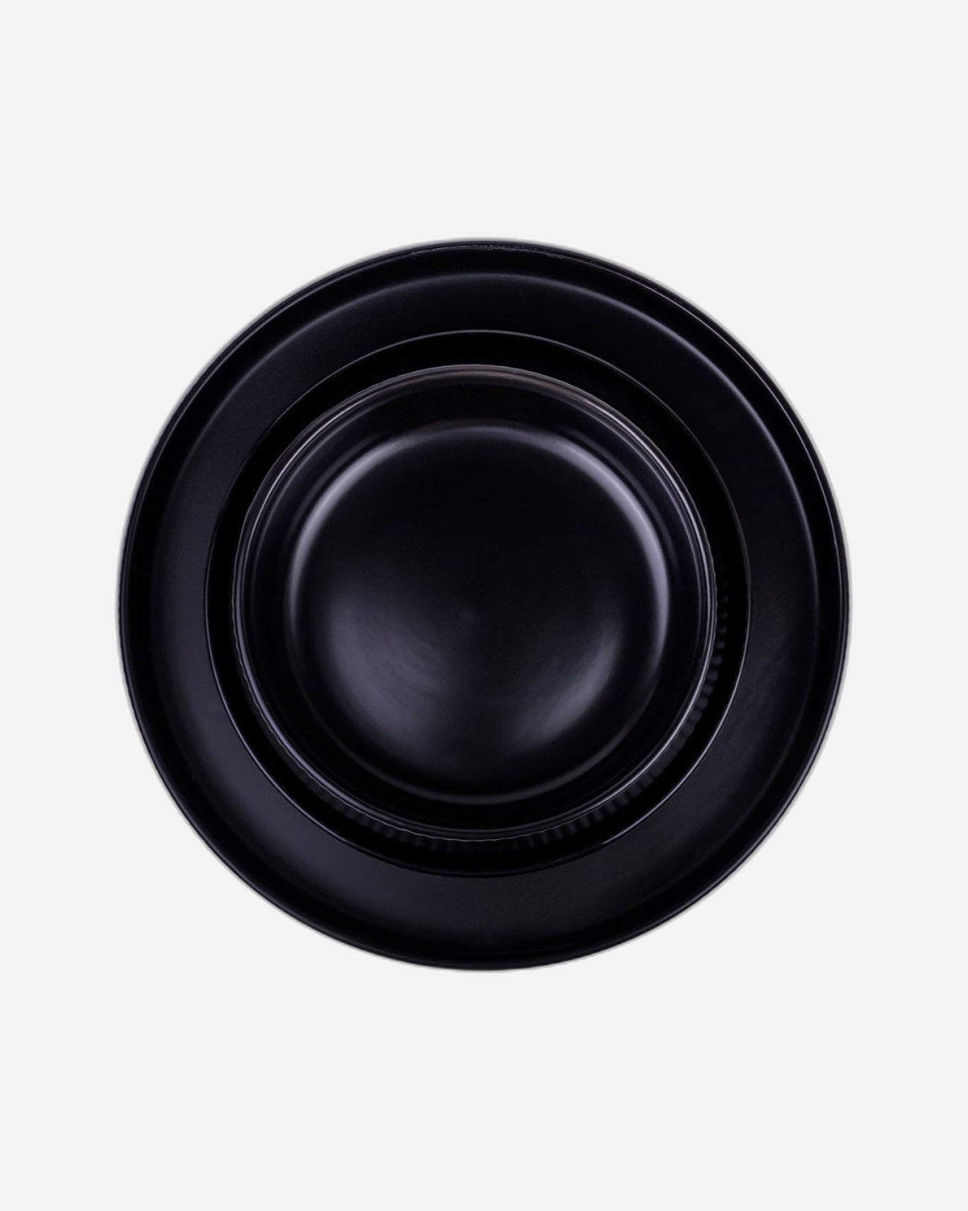 طقم عشاء ساها من الخزف الحجري من كويزين آرت، 12 قطعة - أسود