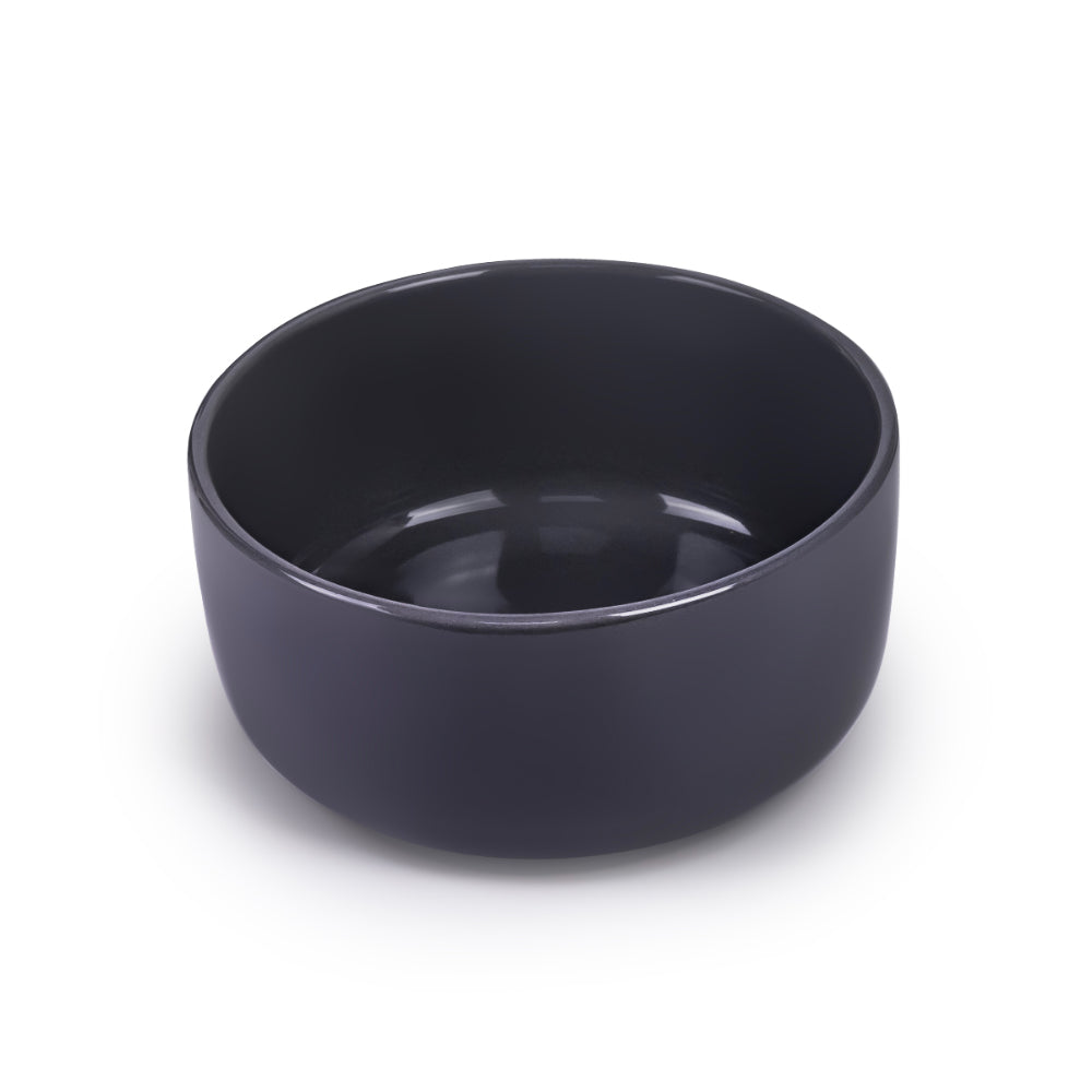 طقم عشاء ORI من الخزف الحجري من كويزين آرت، مكون من 12 قطعة - رمادي غامق