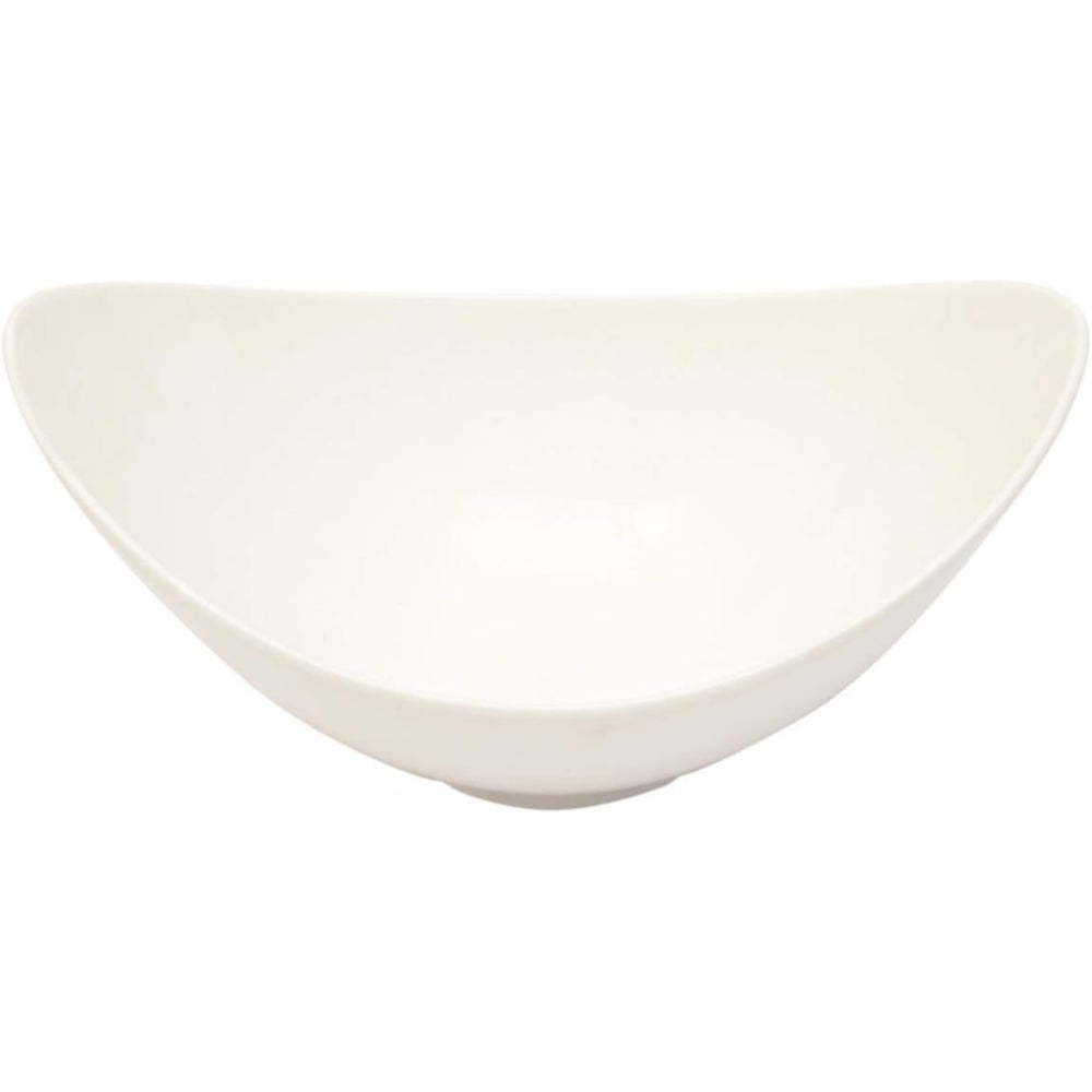 وعاء بورسلين ضحل، أبيض - 9.5 بوصة - وعاء تقديم أنيق للسلطة والحساء والمعكرونة والمزيد