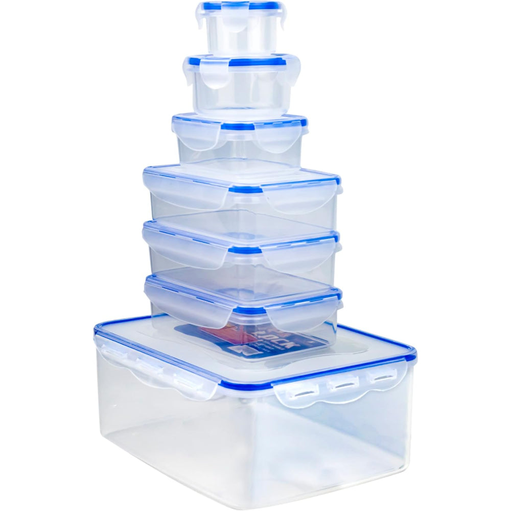 مجموعة علب طعام من البولي بروبيلين من مونديكس - 7 قطع (1N 5000 مل، 3N 750 مل، 1N 300 مل، 1N 250 مل، 100 مل)