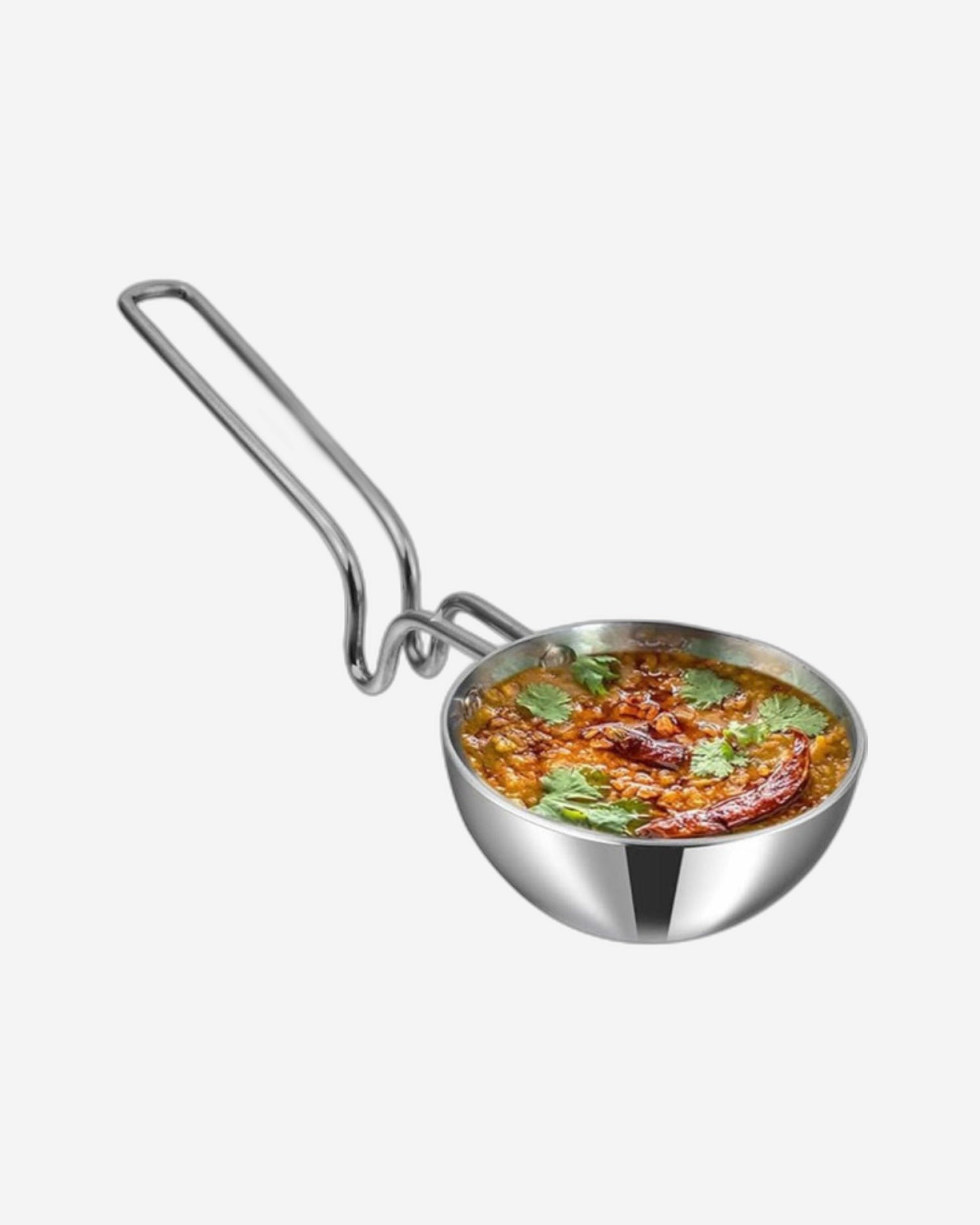 مقلاة تادكا من فينود بلاتينيوم تريبلي من الفولاذ المقاوم للصدأ - كبيرة، 11 سم، فضي