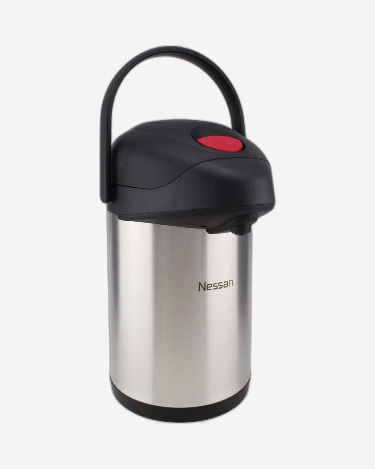 قارورة نيسان المعزولة بمضخة من الفولاذ المقاوم للصدأ، فضية اللون، سعة ٣٥٠ مل | قارورة مشروبات معزولة بتفريغ الهواء مزدوجة الجدار للمشروبات الساخنة والباردة