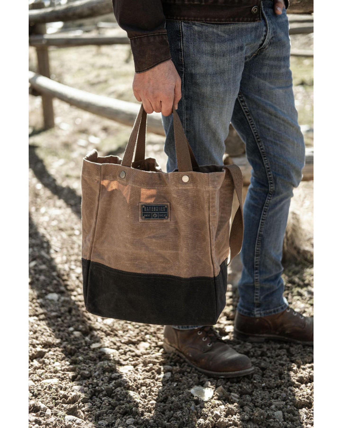 بيربونز - حقيبة تسوق نيلوم (كاكي)