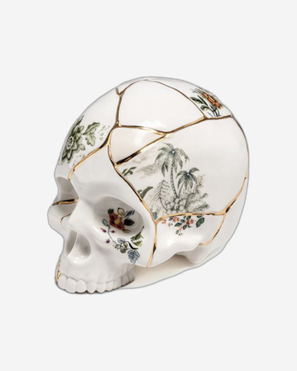 زينة جمجمة سيليتي كينتسوجي من البورسلين