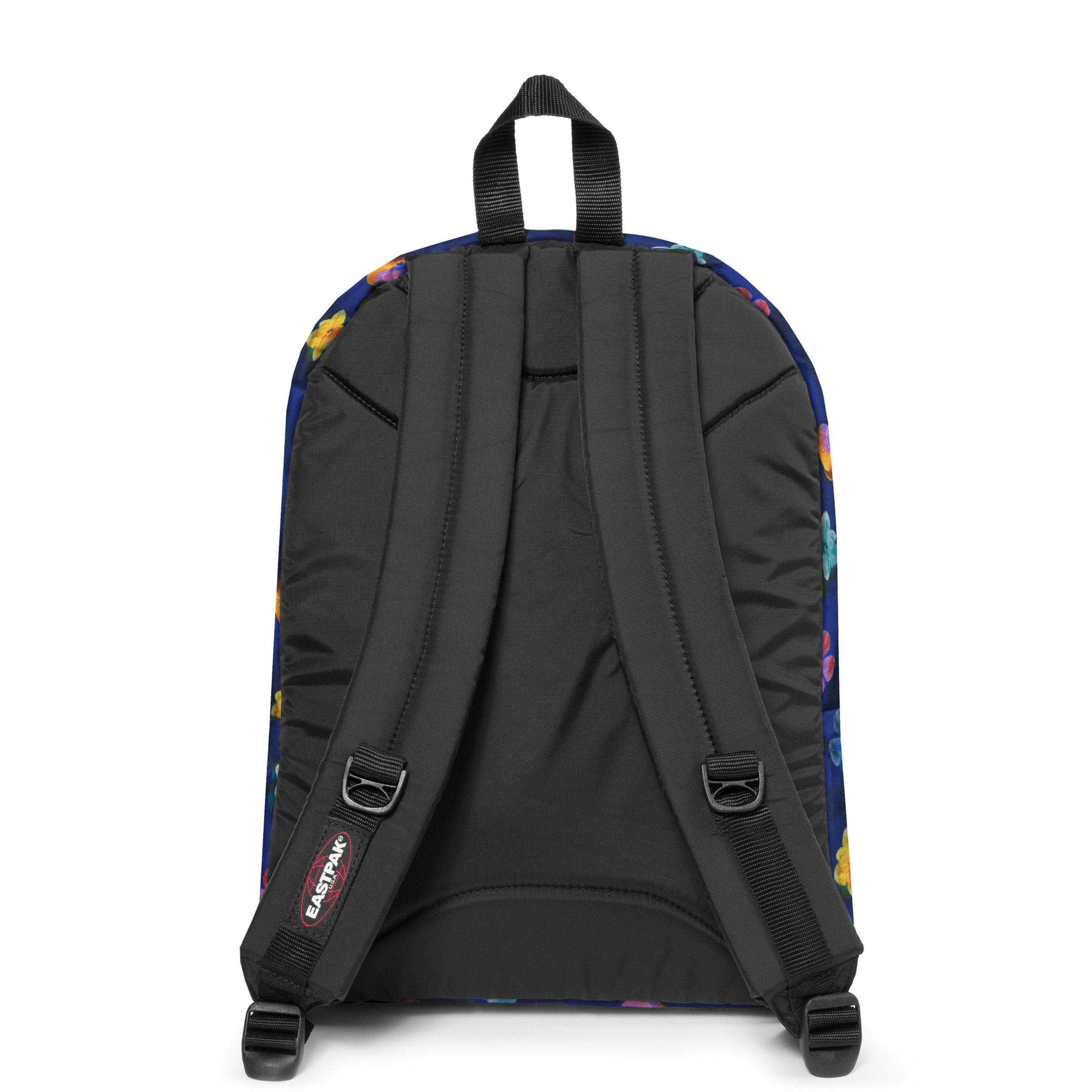 حقيبة ظهر Eastpak Pinnacle Flowerblur متوسطة الحجم باللون الأزرق الداكن مع حماية للكمبيوتر المحمول - EK0000602O41