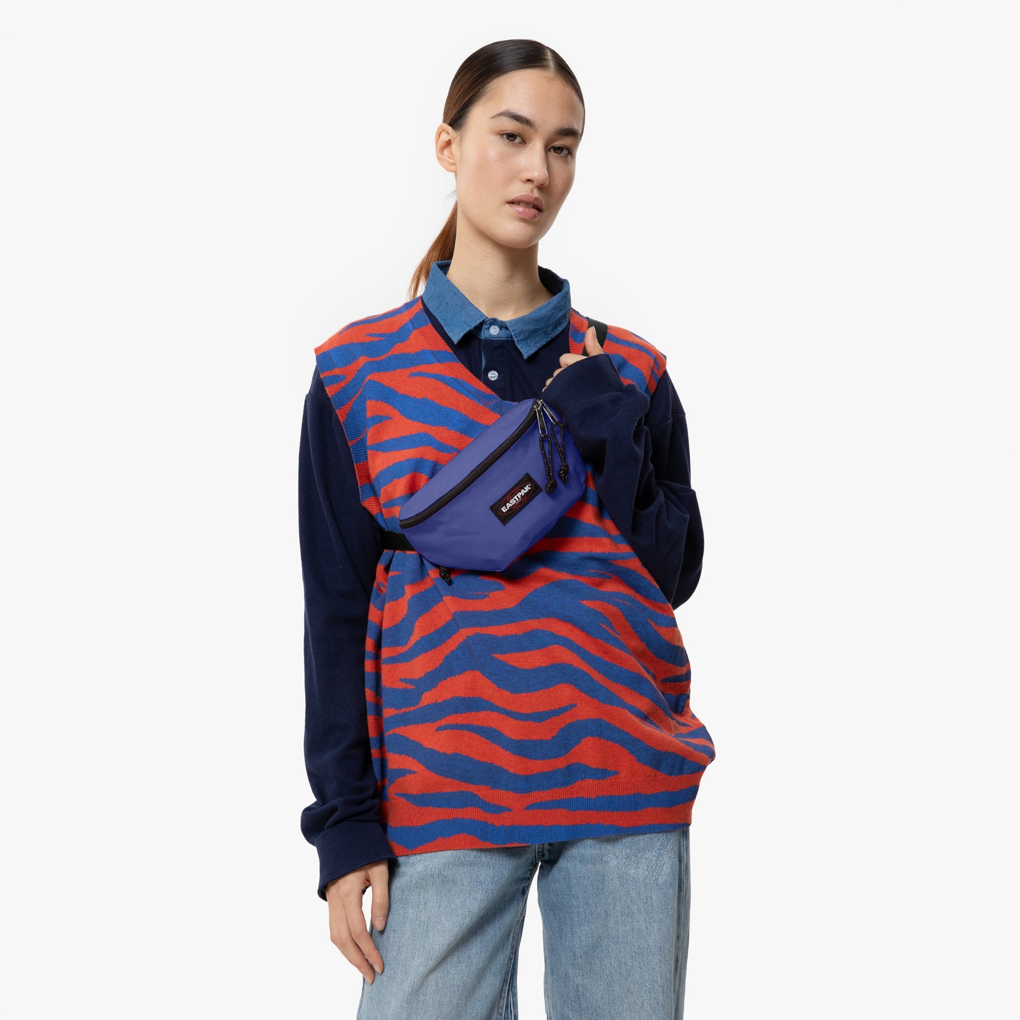 بدلة إيستباك سبرينغر باللون الأزرق -EK0000741O71