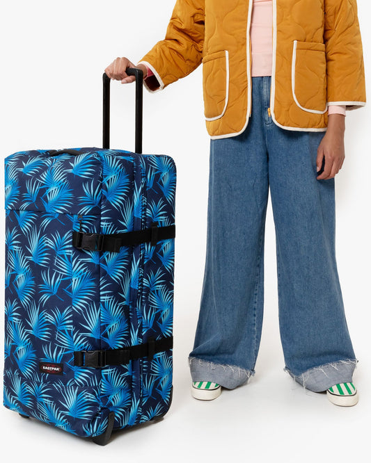 حقيبة سفر إيستباك ترانفرز إل بريز كبيرة بعجلات، لون أزرق داكن - EK00063L2K91