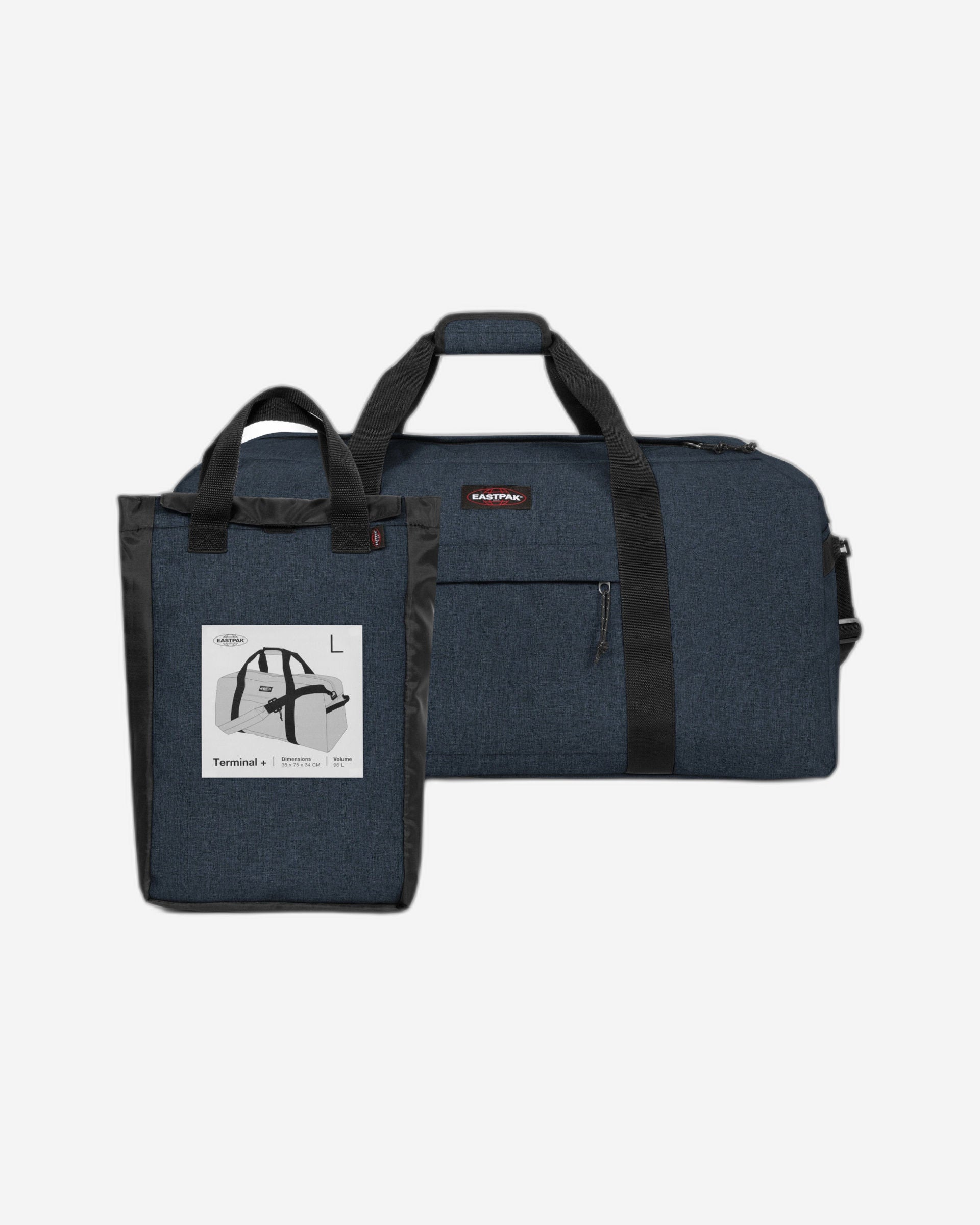 حقيبة دافل كبيرة من Eastpak Terminal + Triple Denim - EK00080D26W