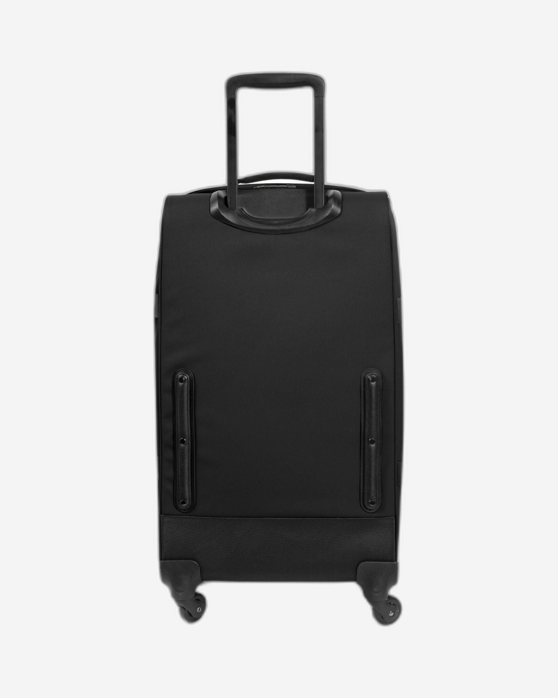 حقيبة سفر إيست باك ترانس 4 إم سوداء متوسطة الحجم بأربع عجلات وناعمة - EK00081L0081