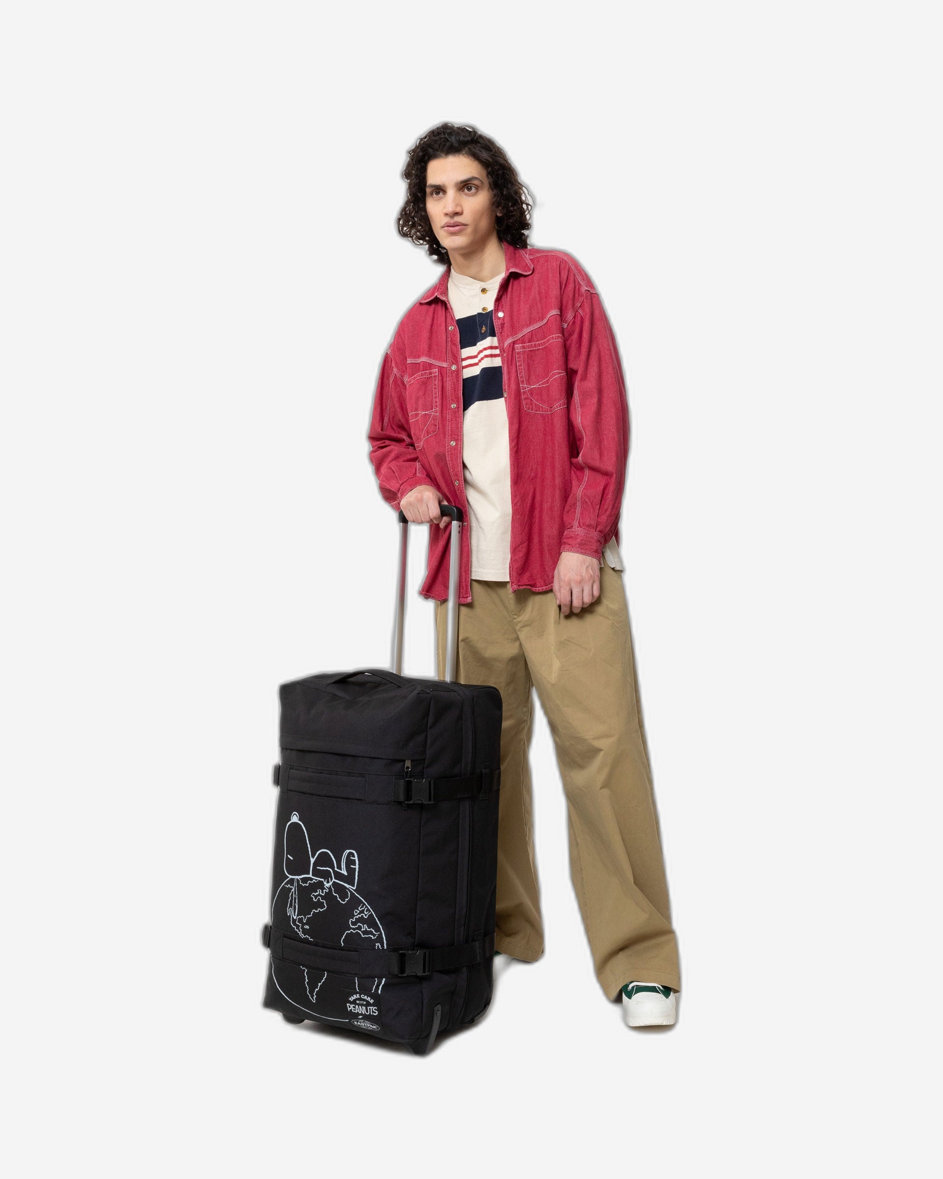 حقيبة سفر إيستباك ترانزيت آر إم متوسطة الحجم ناعمة بنقشة الفول السوداني - EK0A5BA87O11