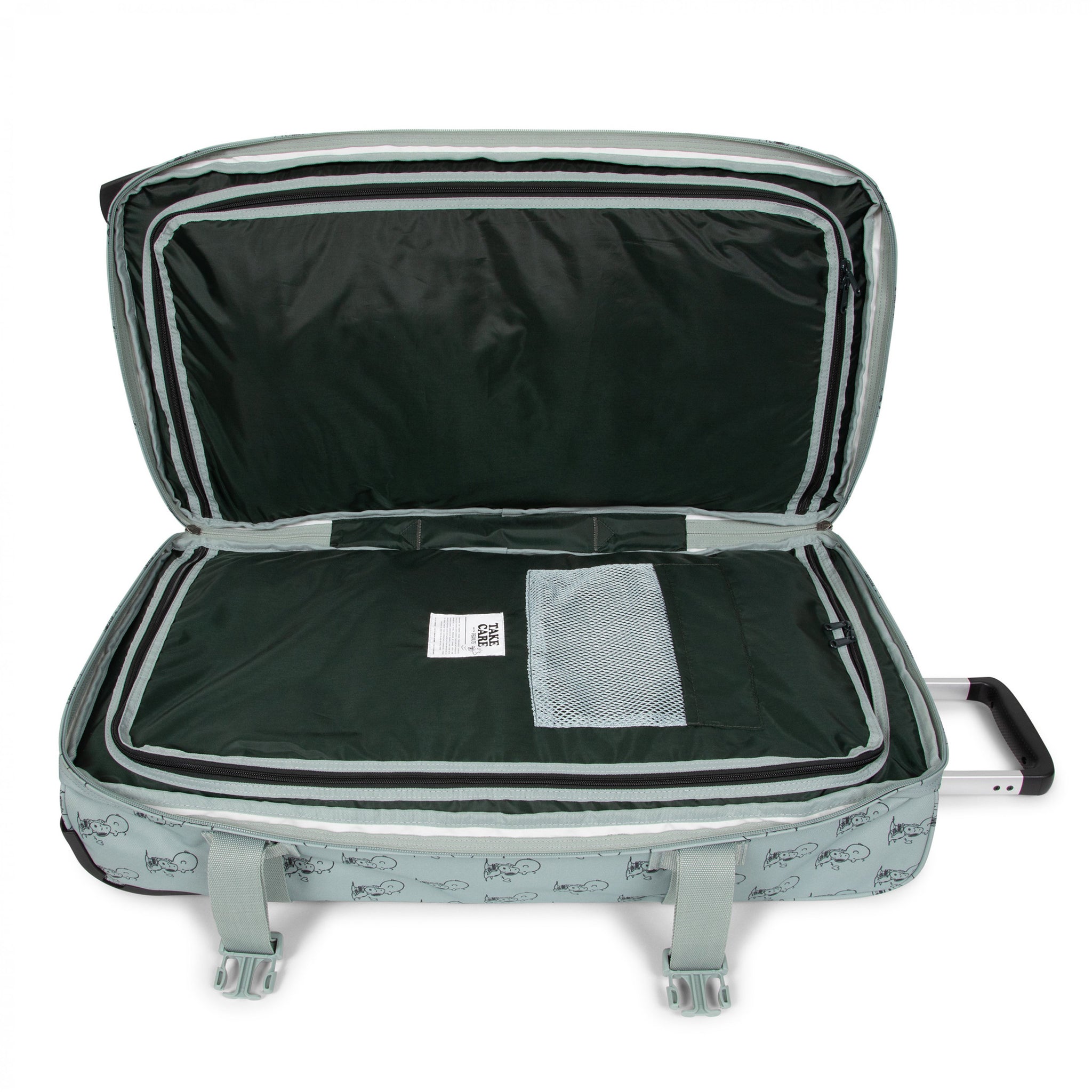 حقيبة سفر إيستباك ترانزيت آر إل كبيرة وناعمة بنقشة الفول السوداني والنعناع - EK0A5BA96O81